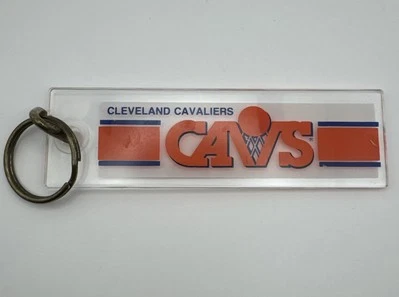 Keychain Cavs Cleveland Cavaliers Retro Logo Plastic NBA Let Em Know - Image 1 of 4