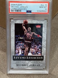 2008 Fleer Living Legacies Michael Jordan PSA 10 LL-10 MJ Card New Case LOW POP - Picture 1 of 1