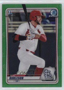 2020 Bowman Draft Chrome Green Refractor /99 Alec Burleson #BD-45