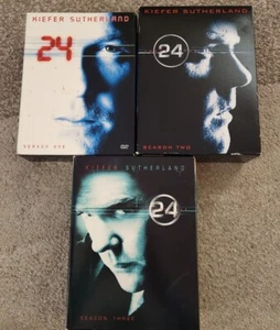 24 Dvd Boxed Sets Seasons 1, 2 & 3 - Picture 1 of 7