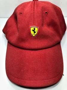 Authentic Ferrari Classic Red Hat Cap Adult Adjustable Official Merchandise - Picture 1 of 5