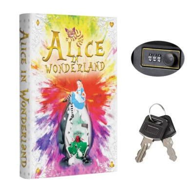 KASLVOX Portable Diversion Book Safe with Secret Compartment (Alice in Wonderland)