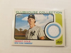 2022 Topps Heritage Clubhouse Collection Jersey Relic Gerrit Cole #CC-GC Yankees - Picture 1 of 1
