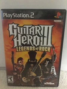 Guitar Hero 3 III Legends of Rock PS2 Sony PlayStation 2 Video Game CIB Tested - Picture 1 of 12
