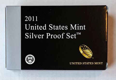 2011-S US Mint Silver Proof Set w/ Box & COA Cover