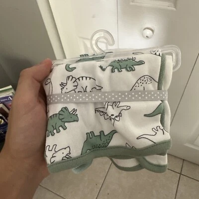 Carter's Baby One Size 6 Piece Dinosaur 🦖Washcloth Set - New - Image 1 of 2
