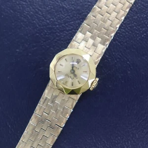 Rolex Used Ladies Watch Chameleon Orchid 18K Yellow Gold Vintage 1956 #CY726 S - Picture 1 of 20