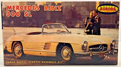Aurora 1:32 Mercedes Benz 300SL Vintage (1961) Model Car Kit 517-70, Complete - Image 1 of 4
