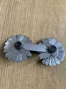 Medidor de paso de rosca medidor de paso de tornillo métrico v-us-amer-nat-4-84 - Imagen 1 de 10