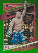 Chuck Liddell 2022 Donruss UFC Green Flood SP Parallel Iceman MMA HOF