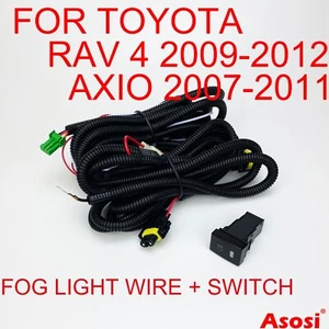 Fog Light Lamp Wire Harness For Toyota Rav 4 2009-2012 With Switch Relay H11 Pug - Bild 1 von 6