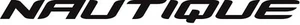 2 NAUTIQUE Boats LARGE BLACK Decal Sticker Emblem Yacht Skipper Fishing Ski Air - Picture 1 of 1