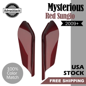 Advanblack Mysterious Red Sunglo Mid Frame Air Deflector For 09+ Harley Touring - Picture 1 of 9