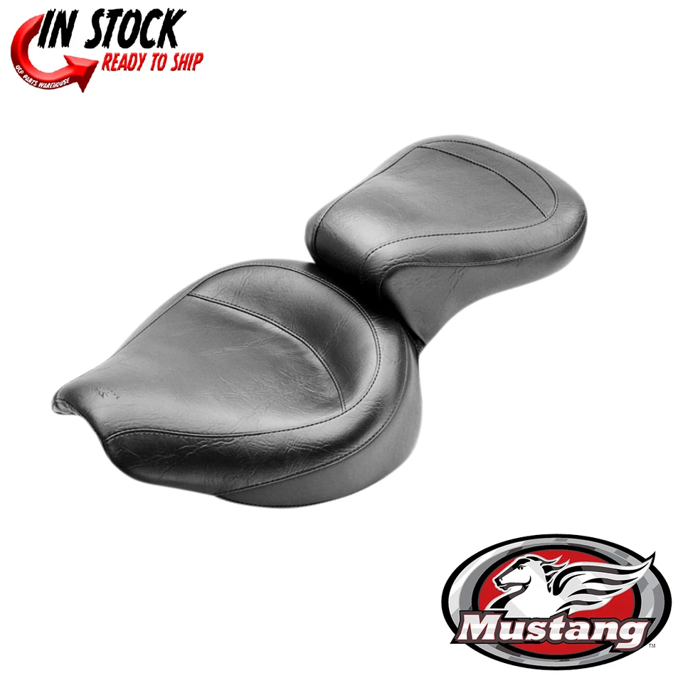 Asiento estilo vintage Mustang vinilo estándar Harley-Davidson FX/FL 1958-1984 Foto 1 de 1