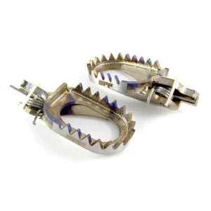 Titanium Footpegs KTM 350 SXF 2016-2022 SPP Mud Clearing Foot Pegs/Rests SX-F - Picture 1 of 2