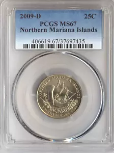 2009-D Northern Marianas Quarter PCGS MS67 Auction - Picture 1 of 2