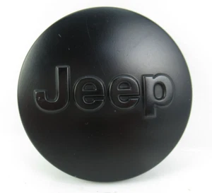 JEEP GRAND CHEROKEE WRANGLER RENEGADE *OEM* WHEEL CENTER CAP MATTE BLACK 06-24 - Picture 1 of 6