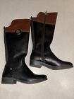Liz Claiborne Black And Brown Boots Size 6w-wc Worn Once