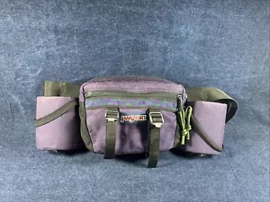 Vintage Jansport Wander Bauchtasche Lila Azteken Flaschenhalter - Bild 1 von 10