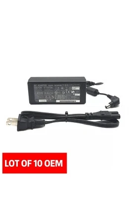 Lot of 10 OEM Fujitsu FI-7160 FI-7180 FI-7260 24V 2.65A AC Adapter Power Supply - Image 1 of 4