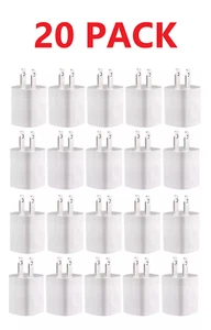 20x White 1A USB Power Adapter AC Home Wall Charger US Plug FOR iPhone 5S 6 7 8 - Picture 1 of 2