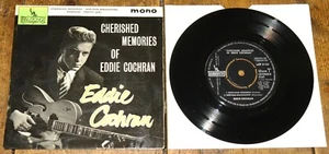 EDDIE COCHRAN ~ CHERISHED MEMORIES ~ UK 4-TRACK CIRCULAR CENTRE LIBERTY 7" EP - Picture 1 of 7