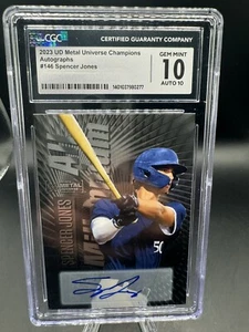 2023 UD Metal Universe Champions - Spencer Jones - Rookie Auto #146 - Picture 1 of 2