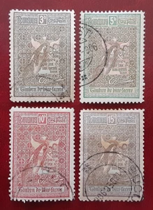 ROMANIA 1906 Used Charity Goodwill Angels Mi 173-6 Scott B13-6 Yt 168-11 3692 - Picture 1 of 3
