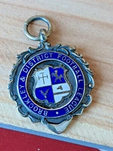 Medalla de plata esterlina Brockley & District Football League 1931-32 ganadores - Imagen 1 de 3