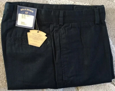 BRAND NEW-Bills khakis M2-BCC Size 34X30 PLAIN CHAMOIS CLOTH BLACK MSRP $165 - Image 1 of 3