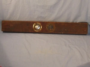 Antiguo Pat. Nivel de madera Davis & Cook 1886 28 pulgadas - Imagen 1 de 19