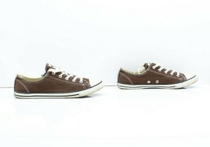 CONVERSE ALL STAR UK 4 macchie marroni basse EUR 36.5 Scarpe da ginnastica  in tela mandrini EUR 10,61 - PicClick IT