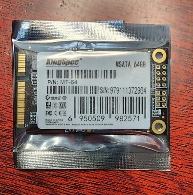 KingSpec MT-64 - 64GB mSATA III - Internal SSD - OEM  pack - Image 1 of 2