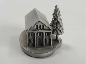 Peltro fine Hudson P.W. Figurina Baston Jr. Casa Coloniale #4193 1985 - Foto 1 di 7