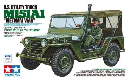 Tamiya 35334 - 1/35 US M151A1 Utility Camion - Vietnam Guerra - Nuovo - Immagine 1 di 1
