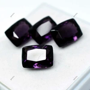 32.10 Natural CERTIFIED Purple Amethyst Cushion Cut Rare Loose Gemstone Lot - Picture 1 of 16