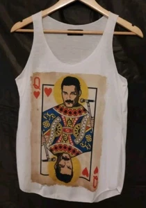 Freddie Mercury Queen Of Hearts Vest Size S Good Cond. ( Small Holes See Pics ) - Picture 1 of 9