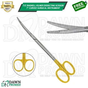 T/C Ragnell Kilner Dissecting Scissor 7" Curved Surgical Instrument German Grade - Picture 1 of 8