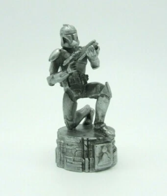 Star Wars Saga Edition Silver Storm Trooper Pawn Chess Replacement Game Piece - Image 1 of 4