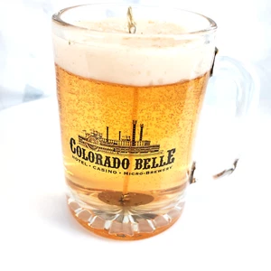 Colorado Belle Hotel-Casino-Micro Birrificio Tazza Gel Candele Souvenir - Foto 1 di 6