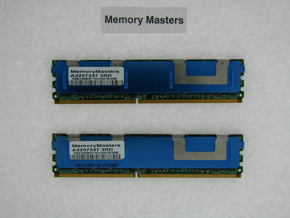 A2257247 16GB 2X8GB DDR2-667 FBDIMM Dell PowerEdge M600 - Image 1 of 1