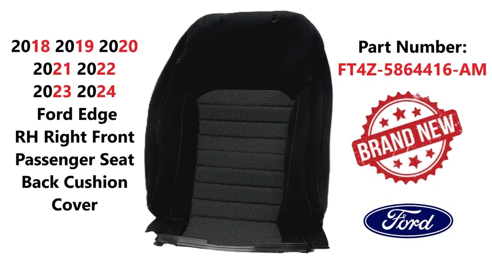 Cubierta de cojín trasero asiento pasajero derecho Ford Edge 2018-2024 FT4Z-5864416-AM Foto 1 de 4