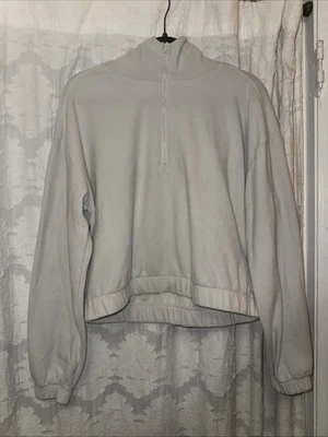 Sudadera con capucha corta Zella polar con cremallera en cuarto para mujer talla M Foto 1 de 4