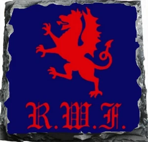 Royal Welch Fusiliers Military Rock Slate 20cm x 20cm Excellent Quality Slate - Picture 1 of 4
