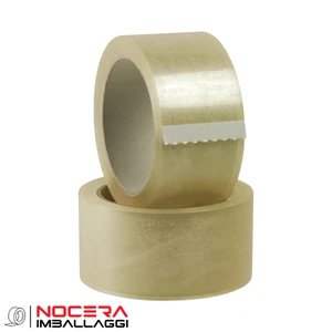 24 ROTOLI NASTRO ADESIVO SILENZIOSO TRASPARENTE 50X132, SCOTCH IMBALLAGGI PACCHI - Foto 1 di 1