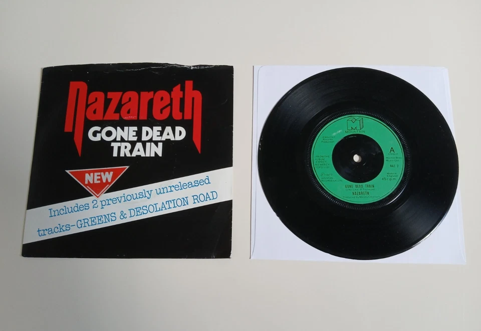 NAZARETH GONE DEAD TRAIN VINYL 7" SINGLE MOUNTAIN UK 1977 DISC EXCELLENT - Image 1 of 1