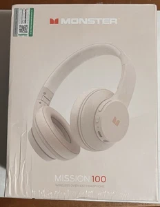 Monster Mission 100 Bluetooth Headphones, Crystal Clear Call, 40H Playtime - New - Picture 1 of 2