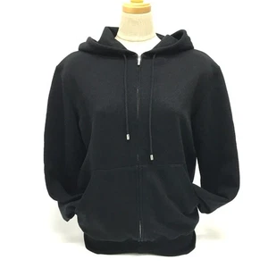 CHANEL P63299 Graffiti CC Logo 20P Sudadera Cremallera Parka Algodón/Lentejuelas Negro - Imagen 1 de 13