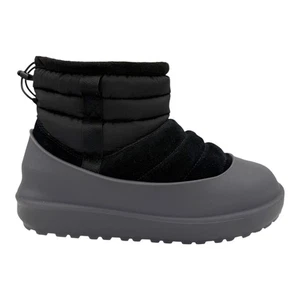 UGG CLASSIC MINI PULL-ON WEATHER BLACK SUEDE SHEEPSKIN MEN'S BOOTS US SIZE 10 - Picture 1 of 6