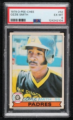 1979 O-Pee-Chee Ozzie Smith #52 PSA 6 Rookie RC HOF - Image 1 of 2